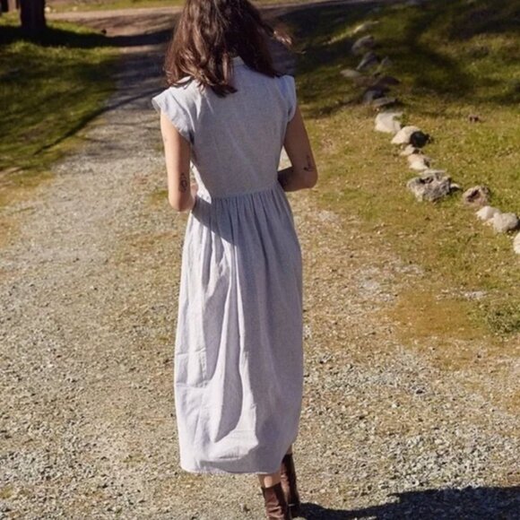 Christy Dawn Piper Dress in Blue Stripe Size S / XS - Picture 4 of 16